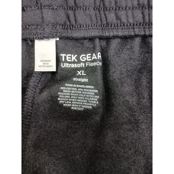 Tek Gear Men's Straight Stretch Pants Jogger Sz.XL Black W/Pockets - Picture 6 of 6